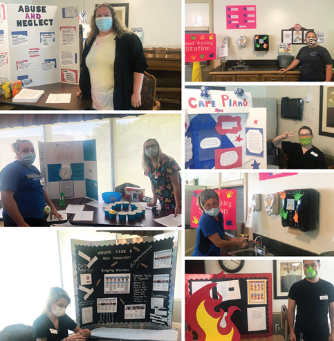collage of photos from the skills fair