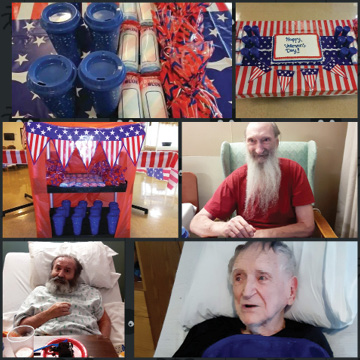 collage of photos with residents of Madison nursing and rehab