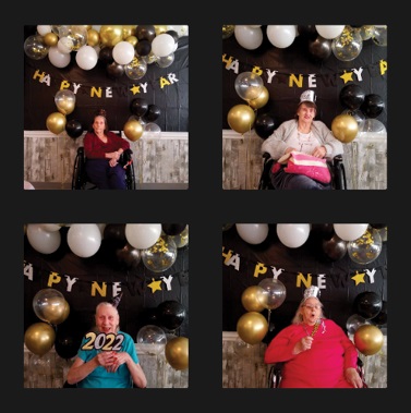 photo collage of Madison Residents celebrating New Years