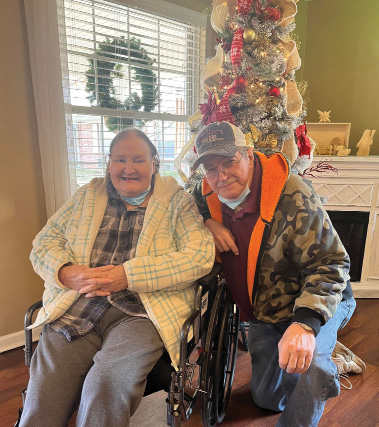 Madison Health and Rehab resident pictured with husband